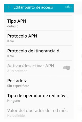Solucionado Cu l es la configuraci n del APN para el internet